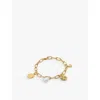 Monica Vinader Lucky Charm Bracelet In Yellow Gold