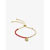 Monica Vinader Womens Lucky Mini 18ct Yellow Gold-plated Vermeil Sterling-silver And Gemstone Bracelet In Yellow Gold