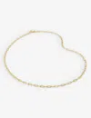 Monica Vinader Womens Gold Mini Paperclip-chain 18ct Yellow Gold-plated Vermeil Recycled Sterling-si In Gold