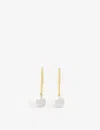 Monica Vinader Womens Yellow Gold Nura Recycled 18ct Yellow Gold-plated Vermeil Sterling-silver And  In Yellow Gold