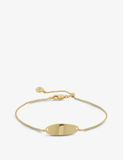 MONICA VINADER WOMENS MONICA VINADER NURA 18CT YELLOW GOLD-PLATED VERMEIL STERLING-SILVER BRACELET,44473230