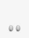 Monica Vinader Nura Mini Nugget Stud Earrings In Silver