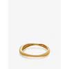 Monica Vinader Womens Nura Reef 18ct Yellow Gold Plated-vermeil Recycled Sterling-silver Bangle In Yellow Gold