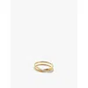 Monica Vinader Nura Wrap Ring In Yellow Gold
