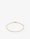 Monica Vinader Womens Gold Paperclip Mini Recycled 18ct Yellow Gold-plated Vermeil Sterling-silver C In Gold
