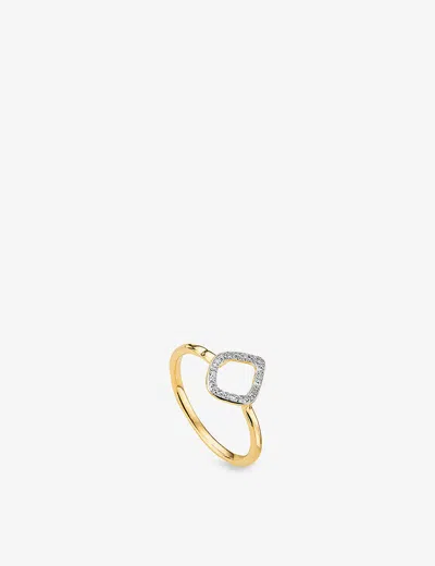 Monica Vinader Womens Yellow Gold Riva Mini Kite 18ct Yellow Gold-plated Vermeil Sterling-silver And