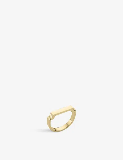 Monica Vinader Womens Yellow Gold Signature 18ct Yellow-gold Plated Vermeil On Recycled Sterling-sil