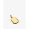 Monica Vinader Womens Yellow Gold Signature 18ct Yellow Gold-plated Vermeil Sterling-silver Locket In Yellow Gold