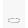 Monica Vinader Womens  Signature Link Sterling-silver And 0.27ct Brilliant-cut Lab-grown Diamond Bang In Sterling Silver