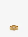 Monica Vinader Womens Yellow Gold Siren 18ct Yellow Gold-plated Vermeil Sterling Silver Ring In Yellow Gold