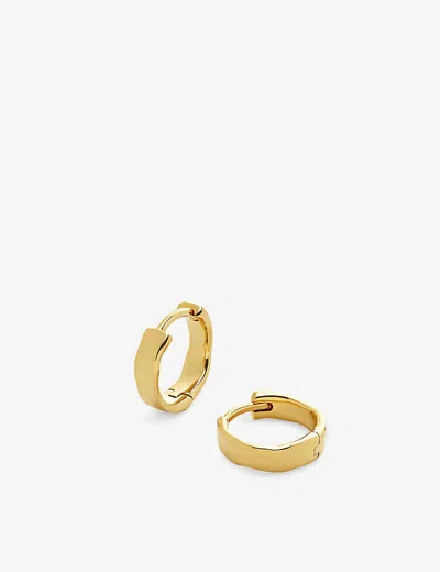 Monica Vinader Womens Yellow Gold Siren Muse 18ct Yellow Gold-plated Vermeil Sterling-silver Huggie