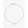 Monica Vinader Gold Siren Muse Disc Chain Necklace