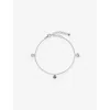 Monica Vinader Womens Siren Muse Disc Sterling-silver Chain Bracelet