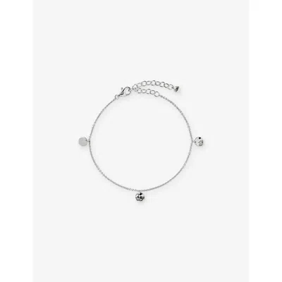Monica Vinader Womens Siren Muse Disc Sterling-silver Chain Bracelet