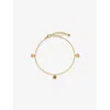 Monica Vinader Womens Gold Siren Muse Disc Sterling-silver Chain Bracelet