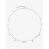 Monica Vinader Womens Siren Muse Station Sterling Silver Necklac In Metallic
