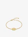 Monica Vinader Womens Gold Talisman Heart Recycled 18ct Yellow Gold-plated Vermeil Sterling Silver B In Gold