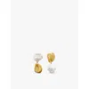 Monica Vinader Gold Keshi Pearl Small Drop Earrings Pearl In Gold