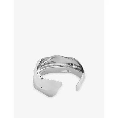 Monica Vinader Womens Nomade Bold Sterling-silver Cuff