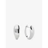Monica Vinader Womens Nura Reef Large 925 Sterling Silver Hoop Earrings