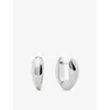Monica Vinader Womens Nura Reef Medium 18ct Gold Vermeil-plated 925 Sterling Silver Hoop Earrings