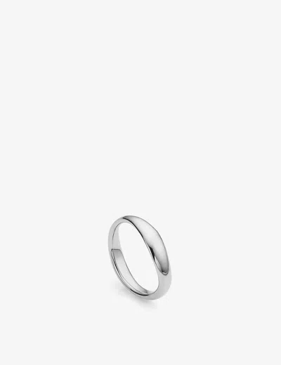 MONICA VINADER WOMENS NURA REEF STERLING-SILVER STACKING RING STERLING SILVER,69792008