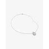 Monica Vinader Womens Nura Wrap Sterling-silver Pendant Necklac