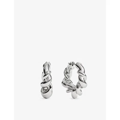 Monica Vinader Womens Ochre Large Sterling-silver Hoop Earrings