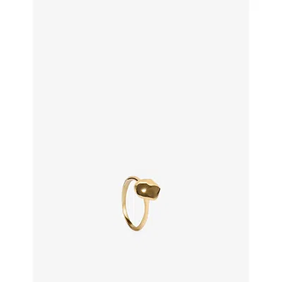 Monica Vinader Womens Odyssey 18ct Yellow Gold Vermeil Stacking Ring