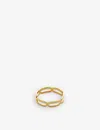 Monica Vinader Womens Yellow Gold Paperclip Recycled 18ct Yellow Gold-plated Vermeil Sterling-silver In Yellow Gold