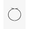 Monica Vinader Womens Pear Solitaire Sterling-silver And 0.06ct Lab Grown Diamond Cord Bracelet In Gold