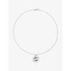 Monica Vinader Womens Pisces Zodiac Sterling-silver Pendant Necklac In Silver