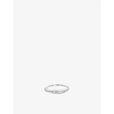 Monica Vinader Womens  Riva 18ct Yellow Gold-plated Vermeil Sterling-silver And 0.18ct Lab-grown Diam In Metallic