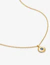 Monica Vinader Womens Yellow Gold September Birthstone 18ct Yellow Gold-plated Vermeil Sterling-silv In Yellow Gold