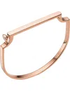 Monica Vinader Signature 18ct Rose Gold-plated Bangle In Gold