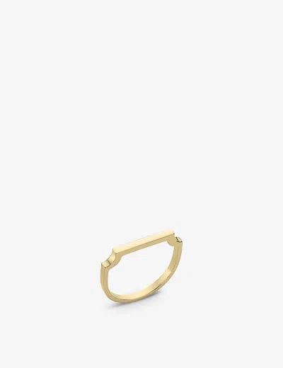 Monica Vinader Womens Yellow Gold Signature Thin 18ct Yellow Gold-plated Vermeil Sterling Silver Rin