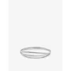 Monica Vinader Diamond Wrap Bangle Bracelet In Silver