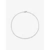 Monica Vinader 14k White Gold Shimmer Chain Necklace