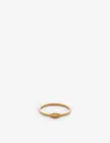 Monica Vinader Womens Yellow Gold Siren 18ct Yellow Gold-plated Vermeil Sterling Silver Ring In Gold