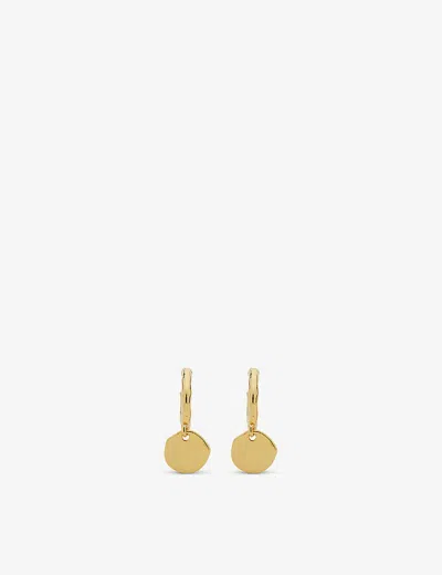 Monica Vinader Siren Muse Recycled 18ct Yellow Gold-plated Vermeil Silver Mini Drop Earrings