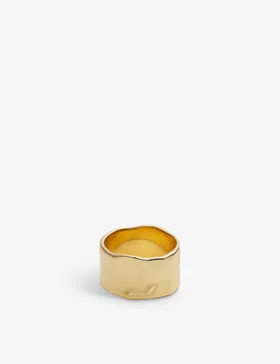 Monica Vinader Womens Yellow Gold Siren Muse 18ct Yellow Gold-plated Vermeil Recycled Sterling-silve