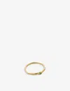 Monica Vinader Womens Gold Siren Recycled 18ct Yellow Gold-plated Vermeil Sterling Silver And Onyx R In Gold