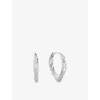 Monica Vinader Sterling Silver Siren Tapered Huggie Earrings In Silver