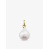 Monica Vinader Gold Baroque Pearl Pendant Pearl