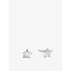 Monica Vinader Womens Star Sterling-silver Stud Earrings In Silver