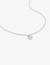 Monica Vinader Womens Sterling Silver G Letter-charm Recycled Sterling-silver Pendant Necklace In Sterling Silver