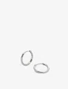Monica Vinader Womens Sterling Silver Siren Muse Small 925 Sterling-silver Hoop Earrings In Sterling Silver