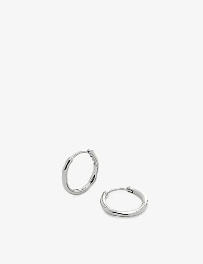 Monica Vinader Womens Sterling Silver Siren Muse Small 925 Sterling-silver Hoop Earrings