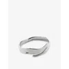 Monica Vinader Sterling Silver Wave Wrap Cuff In Sterling Silver
