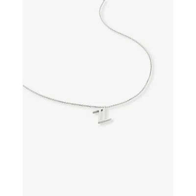 Monica Vinader Womens Sterling Silver Z Letter-charm Recycled Sterling-silver Pendant Necklace